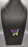 The Social Butterfly Effect - Multi Oil Spill with an UV Effect Long Necklace