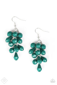 Fabulously Flamenco - Green Fish Hook Earrings. Fashion Fix Earrings