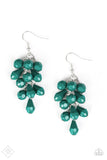 Fabulously Flamenco - Green Fish Hook Earrings. Fashion Fix Earrings