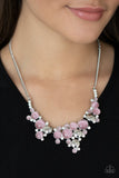 Fairytale Affair - Pink Cat's Eye Short Necklace -  Paparazzi Accessories