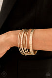 Full Circle - Gold and Brass Bangle Bracelets