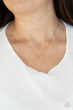 GLOW By Heart - Copper Heart Short Necklace