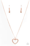 GLOW By Heart - Copper Heart Short Necklace