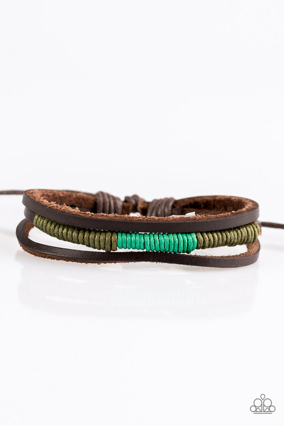 Give Me Some ROAM! - Green Urban Tie Bracelet