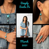 Simply Santa Fe - Blue/Turquoise - Silver Complete Trend Blend Fashion Fix Set March 2021