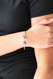 Going For Glitter - Blue Cuff Bracelet