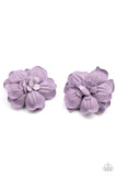 Happy Grow Lucky - Blue - Purple Papery Petals Hair Clips