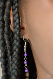 Harlem Hideaway - Purple Beaded Tassels Short Necklace