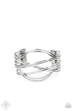 Hautely Hammered - Silver Flat Bars Weave Cuff Bracelet Fashion Fix Bracelet June 2021