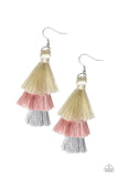 Hold On to Your Tassel! - Multi 3-Tiered Tassel Fishhook Earrings