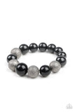 Humble Hustle - Red/Gunmetal - Blue/Gunmetal - Black/Gunmetal Pearly Beads Stretchy Bracelet