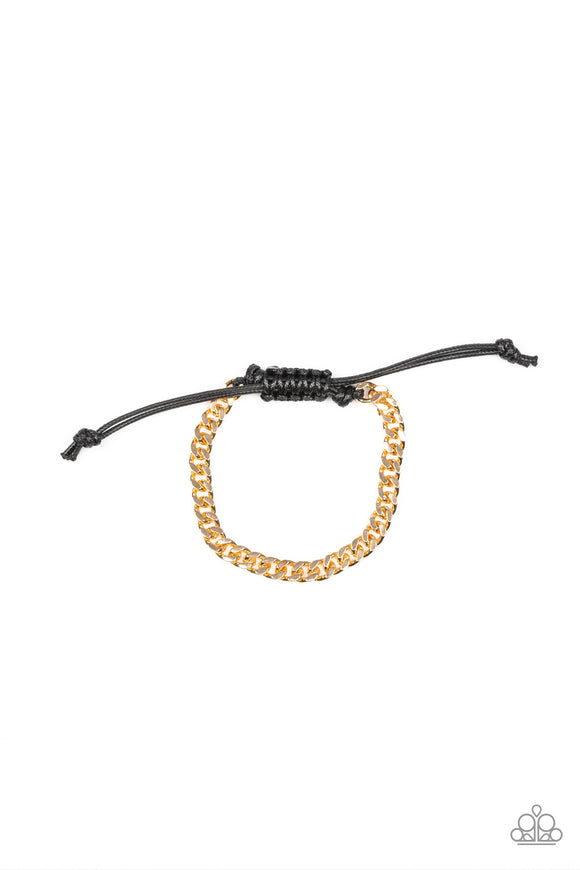 Hurrah - Gold Urban Tie Bracelet