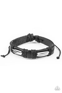 Industrial Interstate - Black Urban Tie Bracelet