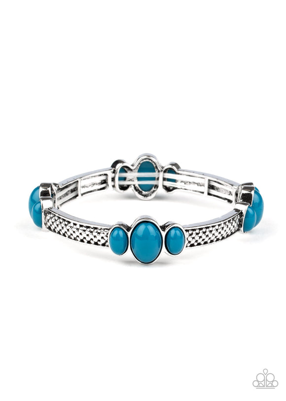 Instant Zen - Blue Bubbly Stretchy Bracelet