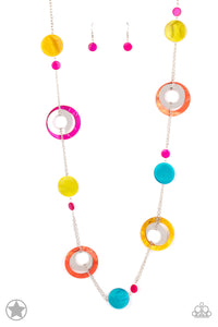 Kaleidoscopically Captivating - Multi Shell Like Long Necklace