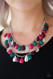 Life Of the FIESTA - Multi - Black Teardrop Beading Short Necklace