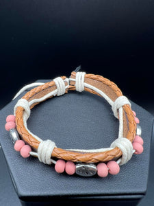 Lodge Luxe - Pink Urban Pull Tie Bracelet - Fashion Fix Exclusive Aug. 2022