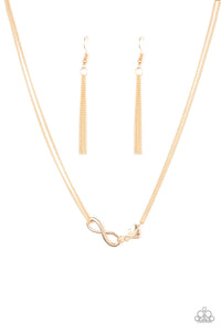 Love Eternally - Gold Mom Heart Short Necklace