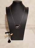 Lunar Phases - Copper - Black/Gunmetal Half Circle Pendants Long Necklace - Fashion Fix Exclusive -  Paparazzi Accessories