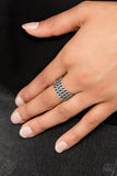 Metro Maker - Silver Wide Band Ring - Fashion Fix Ring - July 2019 - Paparazzi Accessories