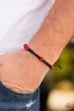 Momentum - Red Urban Tie Bracelet