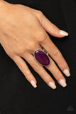 Mystic Moon - Purple Wide Band Ring