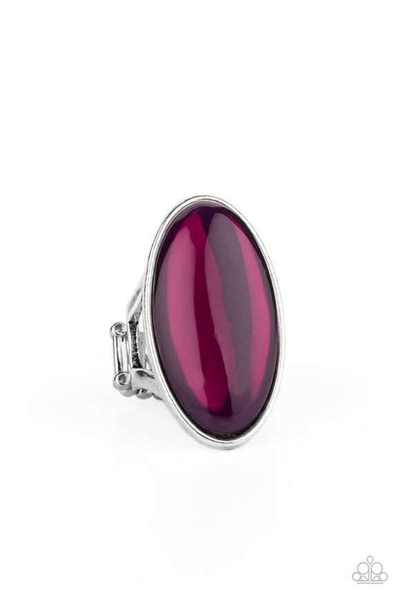 Mystic Moon - Purple Wide Band Ring