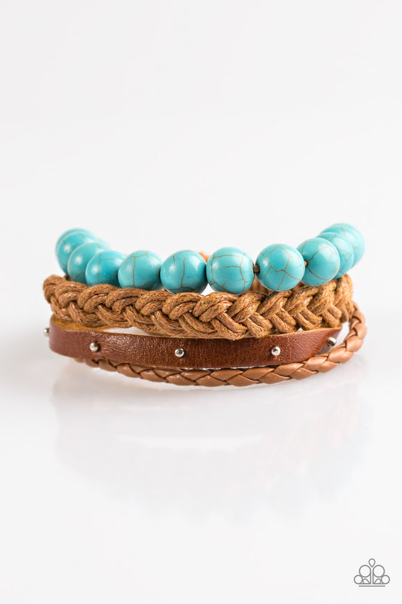 natural Resource - Blue Urban Tie Bracelet