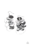 Now You SEQUIN It - Silver Shell-Like Sequins Fishhook Earrings. LOP Piece