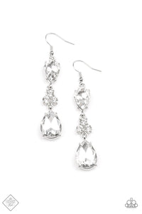 Once Upon A Twinkle - White Fish Hook Earrings. Fashion Fix Earrings May 2021