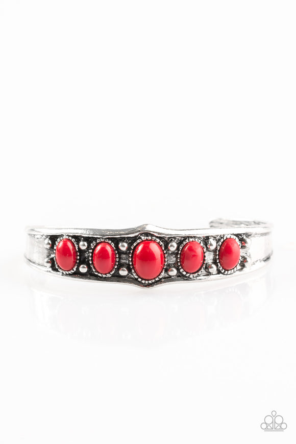 Highlander - Red Cuff Bracelet