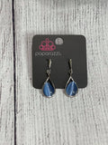 Pampered Glow Up - Blue and Pink Cat's Eye Post Earrings. Fashion Fix Exclusive Aug. 2021