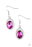 Imperial SHINE-ness - Pink Fish Hook Earrings