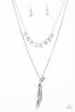 Mojave Musical - Blue Feather Long Necklace