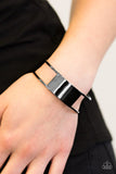 Set The Sheen - Black Gunmetal Cuff Bracelet