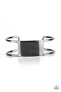 Set The Sheen - Black Gunmetal Cuff Bracelet