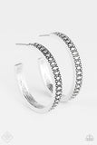 Playfully Peruvian - Silver Hoop Earrings. Fashion Fix Piece