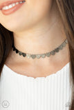 Playing HEART To Get - Black/Gunmetal Heart Chocker Necklace