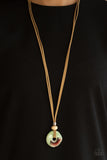 Primal Paradise - Green urban Long Necklace