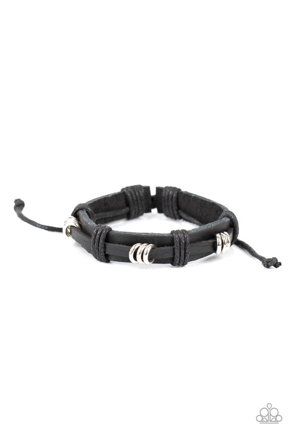 Rodeo Ringleader - Black Urban Tie Bracelet