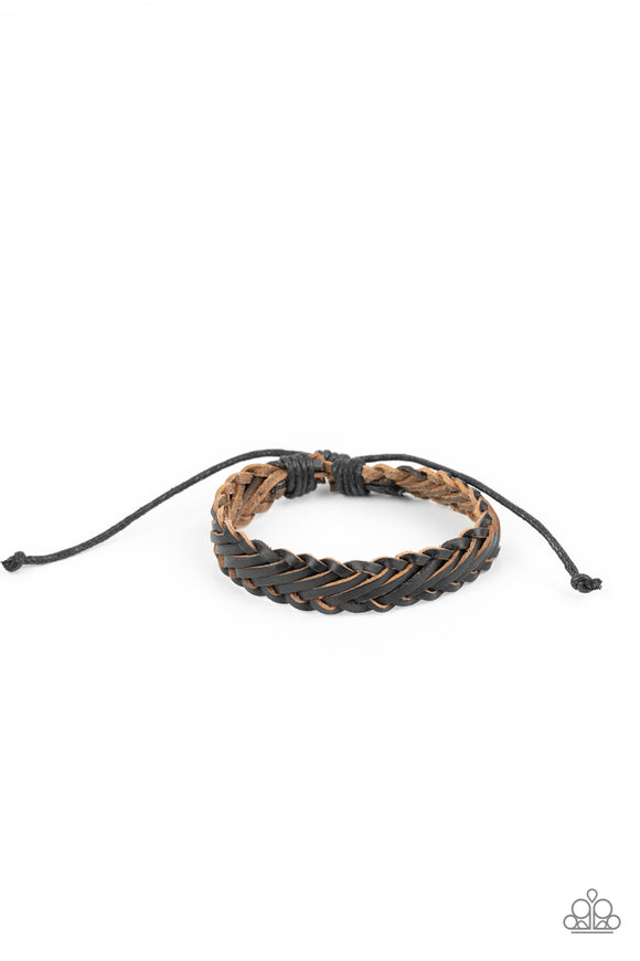Rodeo Roundup - Black Urban Tie Bracelet