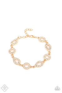 Royally Refined - Gold - Black Clasp Bracelet Fashion Fix Bracelet April 2021