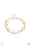 Royally Refined - Gold - Black Clasp Bracelet Fashion Fix Bracelet April 2021