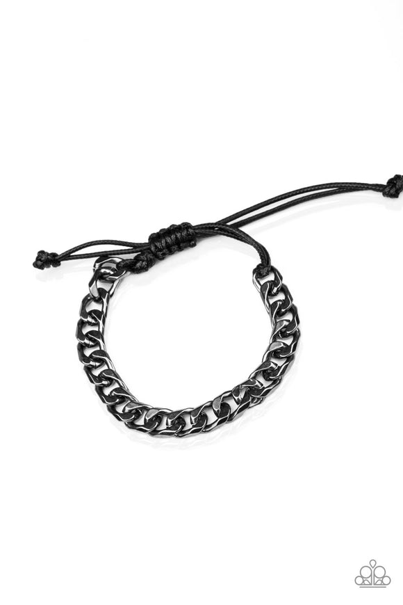 Rulebreaker - Black Gunmetal Urban Tie Bracelet