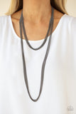 Save Your TIERS - Black/Gunmetal Chains and Gold Chains Long Necklace