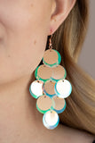 Sequin Seeker - Copper Shell Like Sequins Fish Hook Earrings