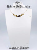 Slimmer Glimmer - Gold Chocker Necklace - Fashion Fix Exclusive - April 2022