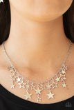 Stellar Stardom - Silver American Short Necklace