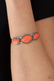 Stone Solace - Orange Cuff Bracelet