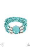 Simply Santa Fe - Blue/Turquoise - Silver Complete Trend Blend Fashion Fix Set - May 2022